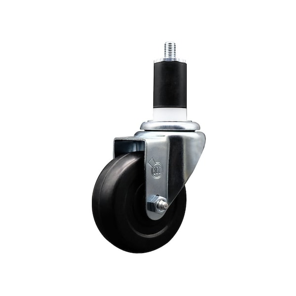 3.5'' Hard Rubber Wheel Swivel 1-1/2'' Expanding Stem Caster